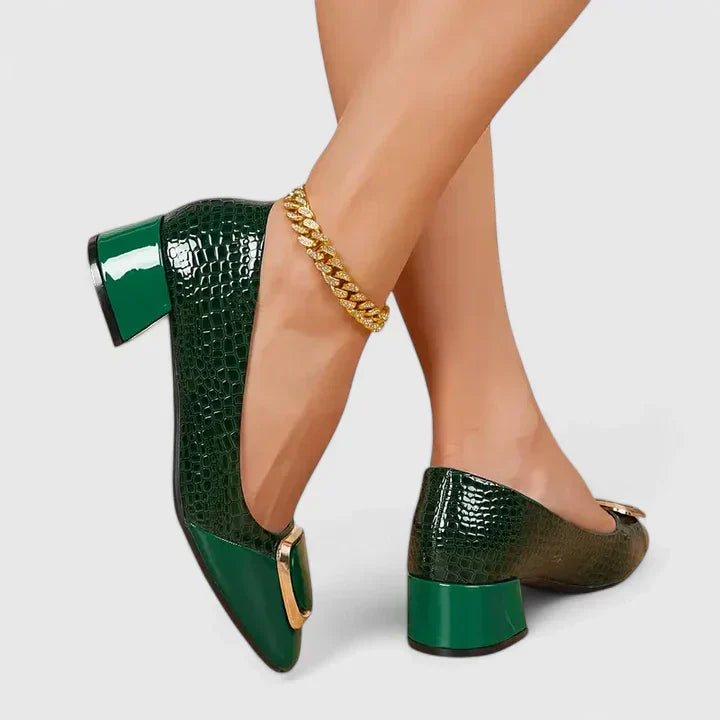 Duttini | Supportive Block Heel Closed Toe with a Comfort Fit