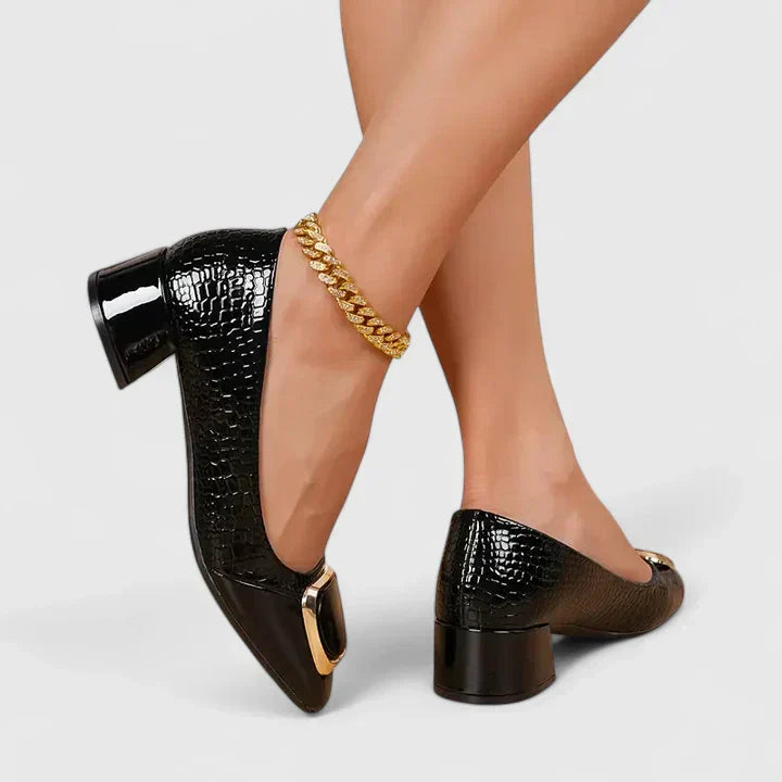 Duttini | Supportive Block Heel Closed Toe with a Comfort Fit