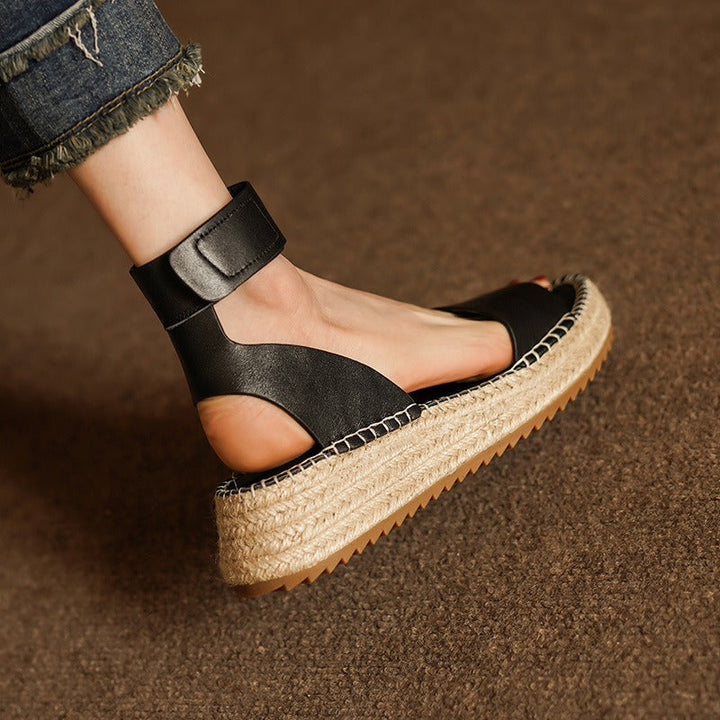Duttini | Women's Leather Strap Sandals