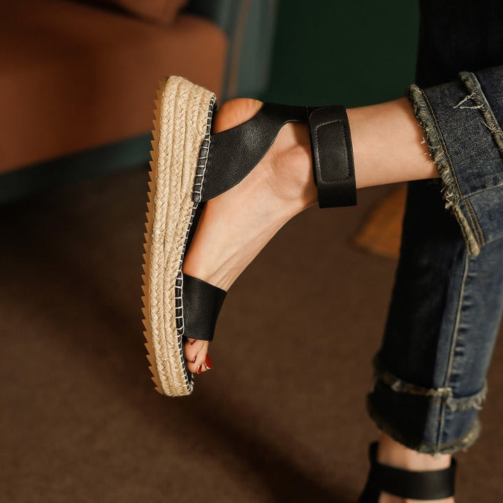 Duttini | Women's Leather Strap Sandals