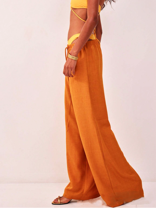 Duttini | Linen Drawstring Trousers