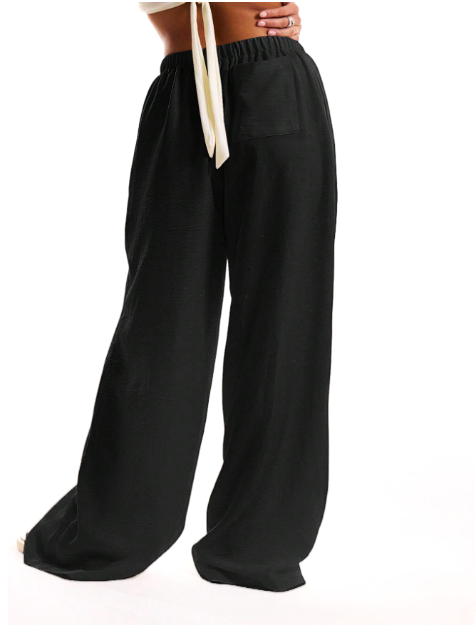 Duttini | Linen Drawstring Trousers