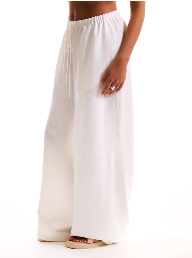 Duttini | Linen Drawstring Trousers