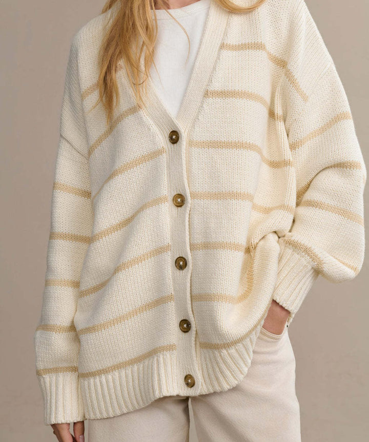 Duttini | Organic Striped Cardigan