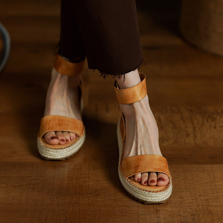 Duttini | Women's Leather Strap Sandals