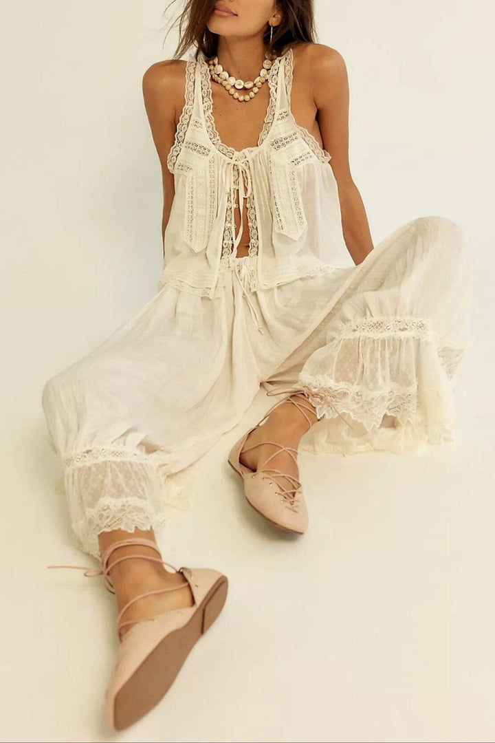 Duttini | Lace Two-Piece Set