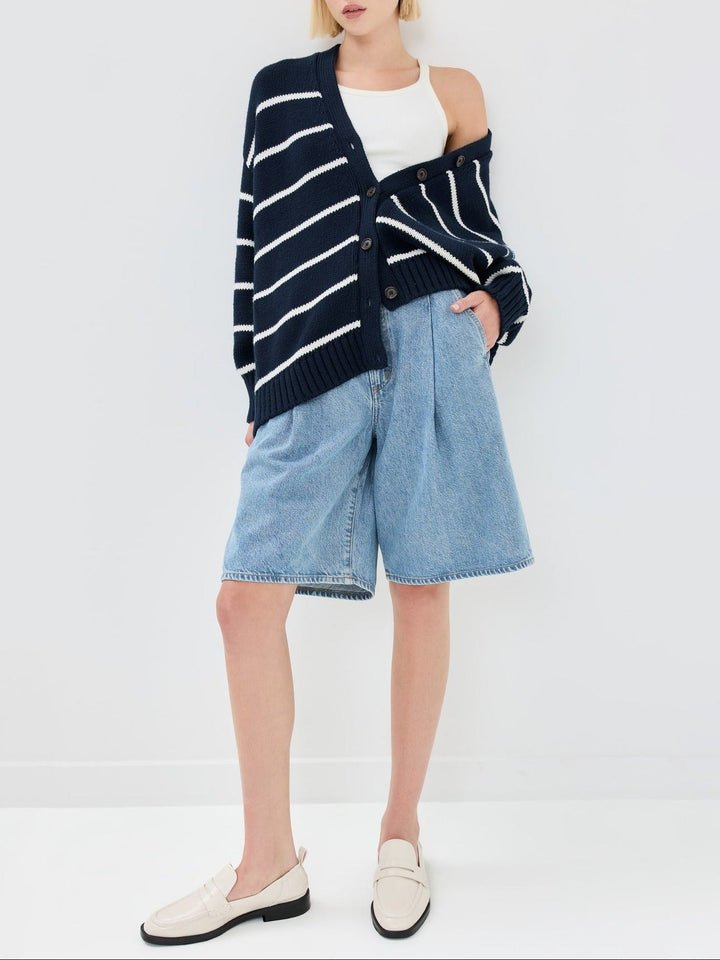 Duttini | Organic Striped Cardigan