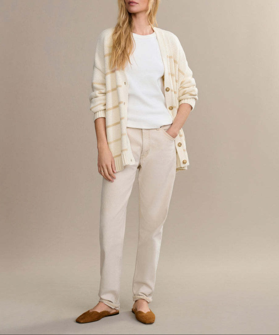 Duttini | Organic Striped Cardigan