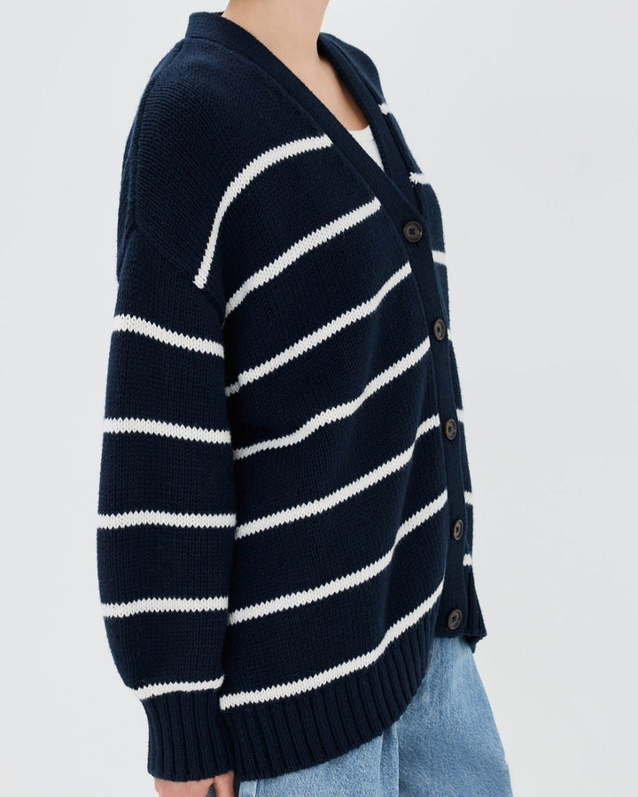 Duttini | Organic Striped Cardigan