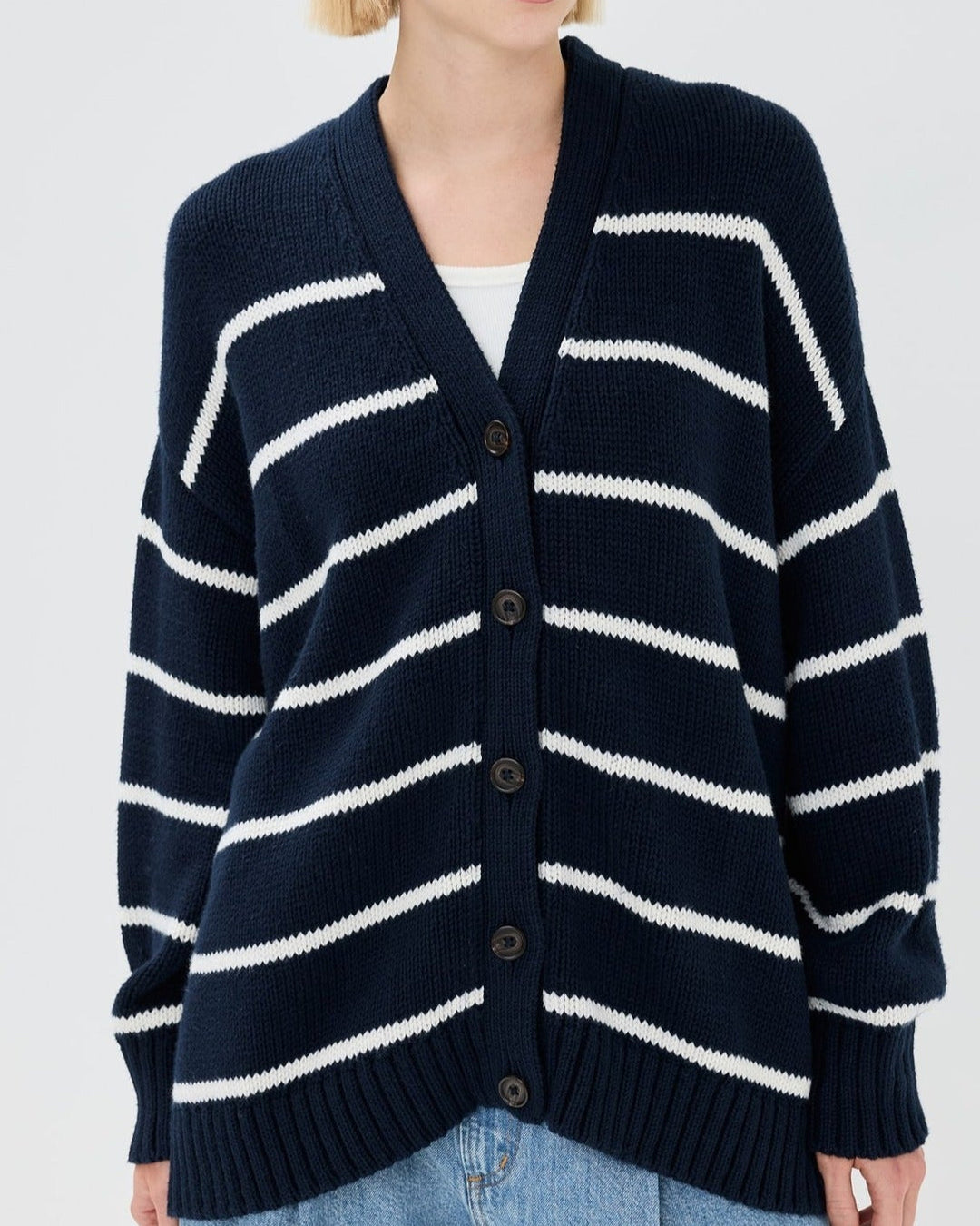 Duttini | Organic Striped Cardigan