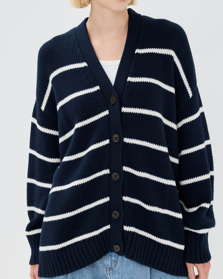 Duttini | Organic Striped Cardigan