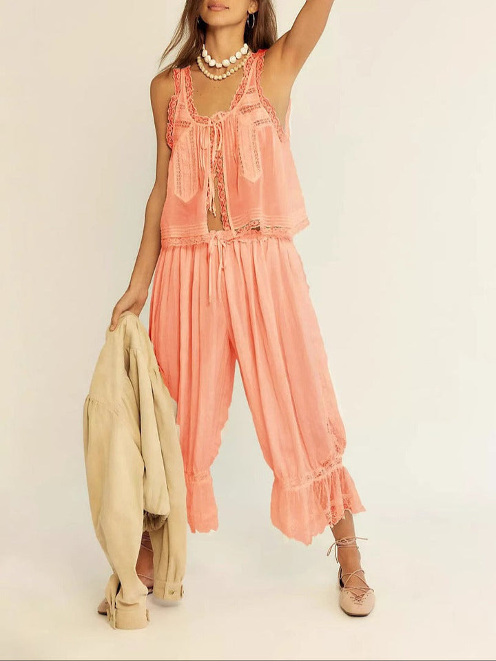Duttini | Lace Two-Piece Set