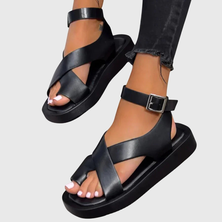 Duttini | Comfort-Fit Strappy Gladiator Platform Sandals