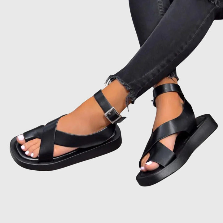 Duttini | Comfort-Fit Strappy Gladiator Platform Sandals