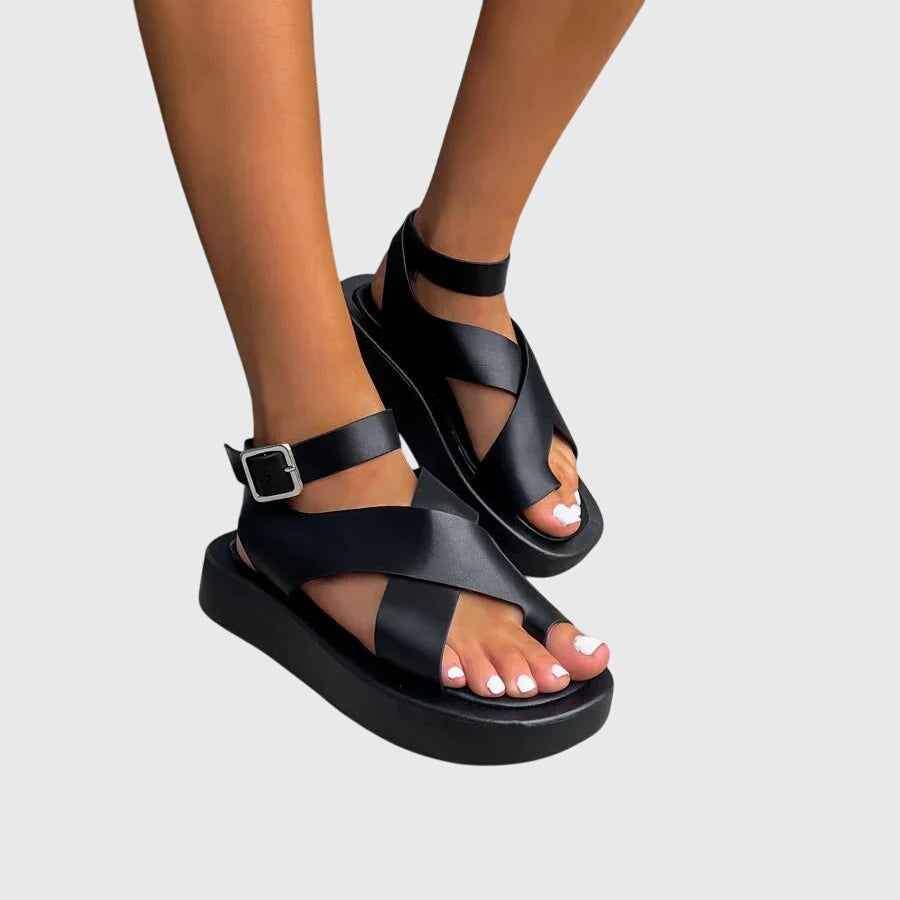 Duttini | Comfort-Fit Strappy Gladiator Platform Sandals