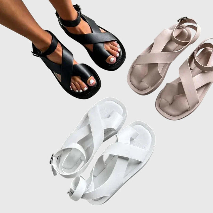 Duttini | Comfort-Fit Strappy Gladiator Platform Sandals