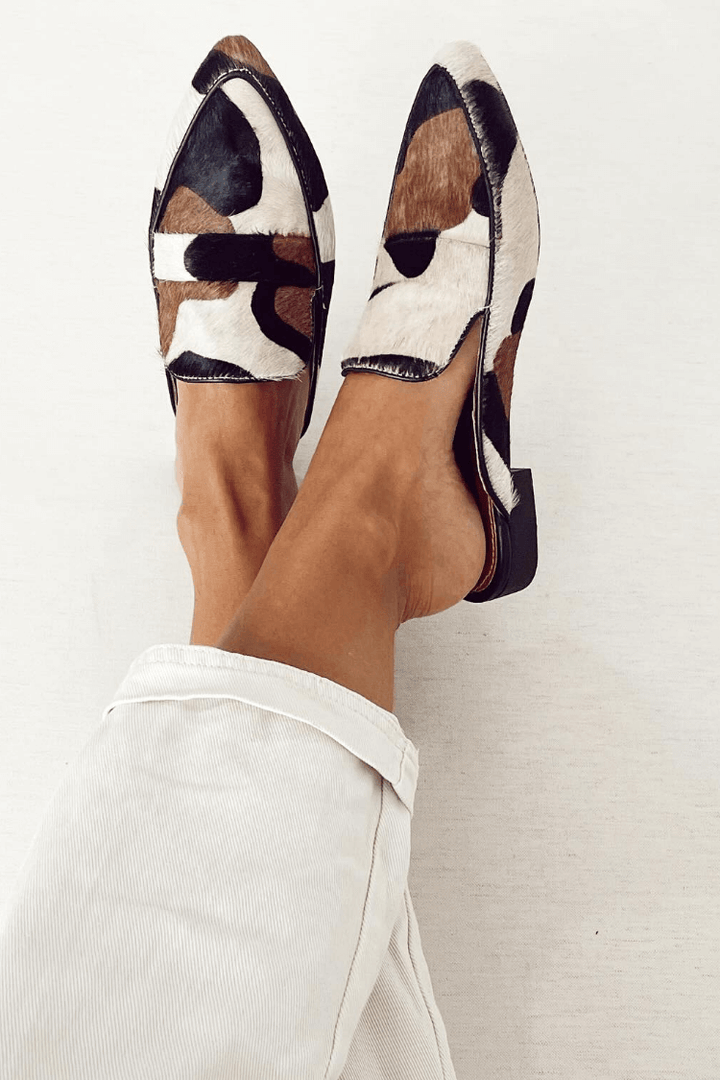 Duttini | Soft-Step Abstract Print Slip On Loafers