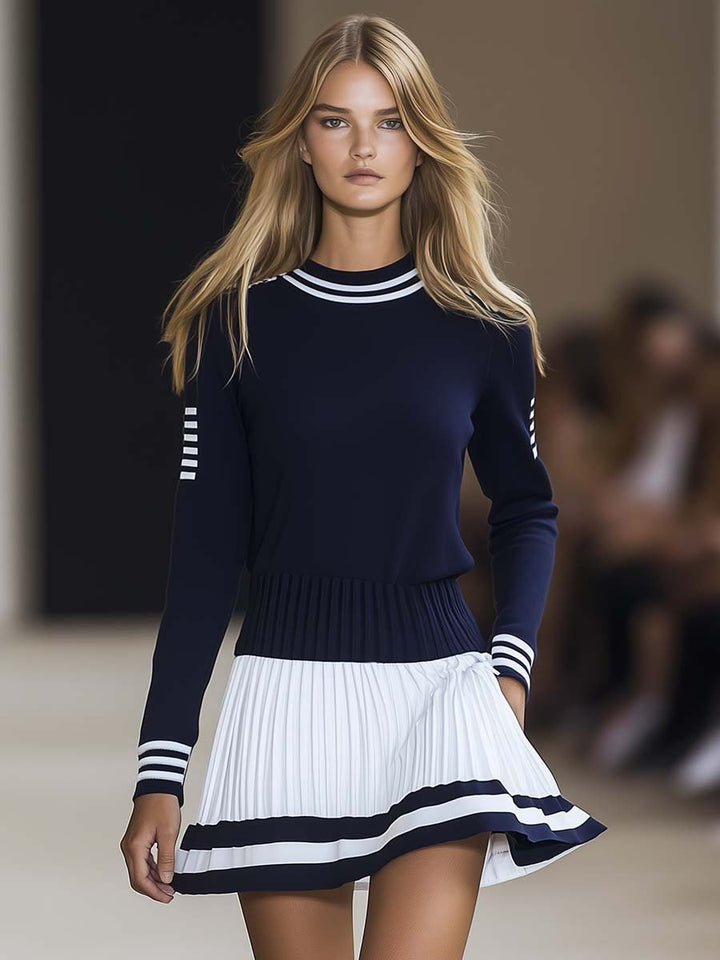 Duttini | Navy Blue Dress