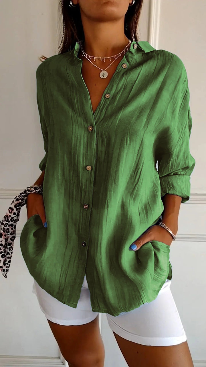 Duttini | Casual Button-Down Shirt Oversized Long Sleeve