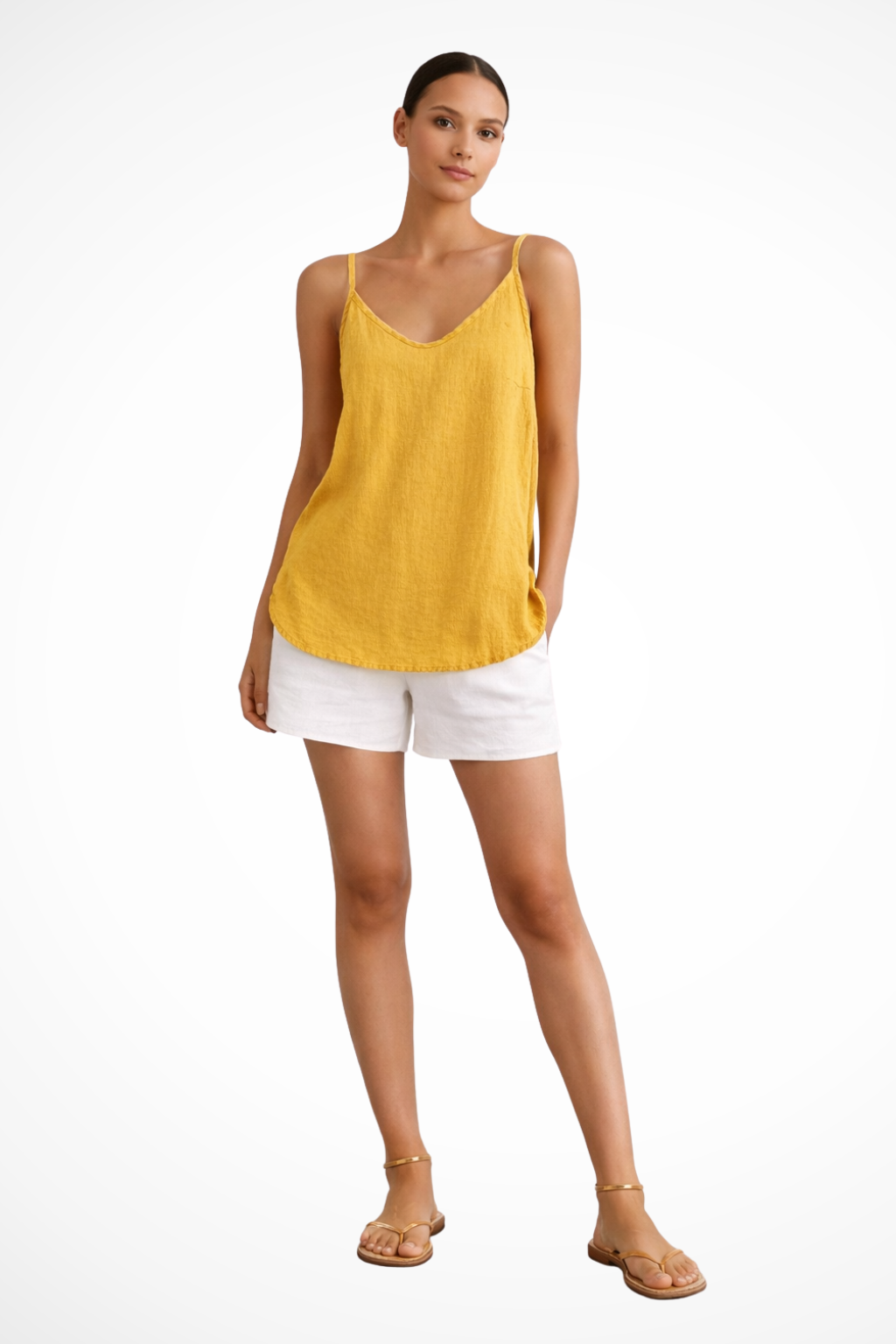 Duttini | Chic V-Neck Sleeveless Camisole in a Flattering Cut