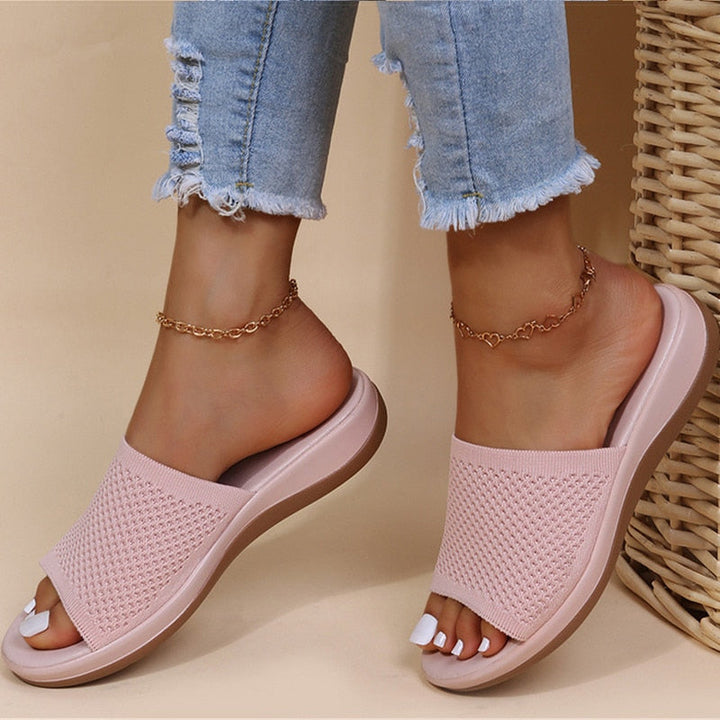 Duttini | Comfort-Fit Breathable Open Toe Summer Slides