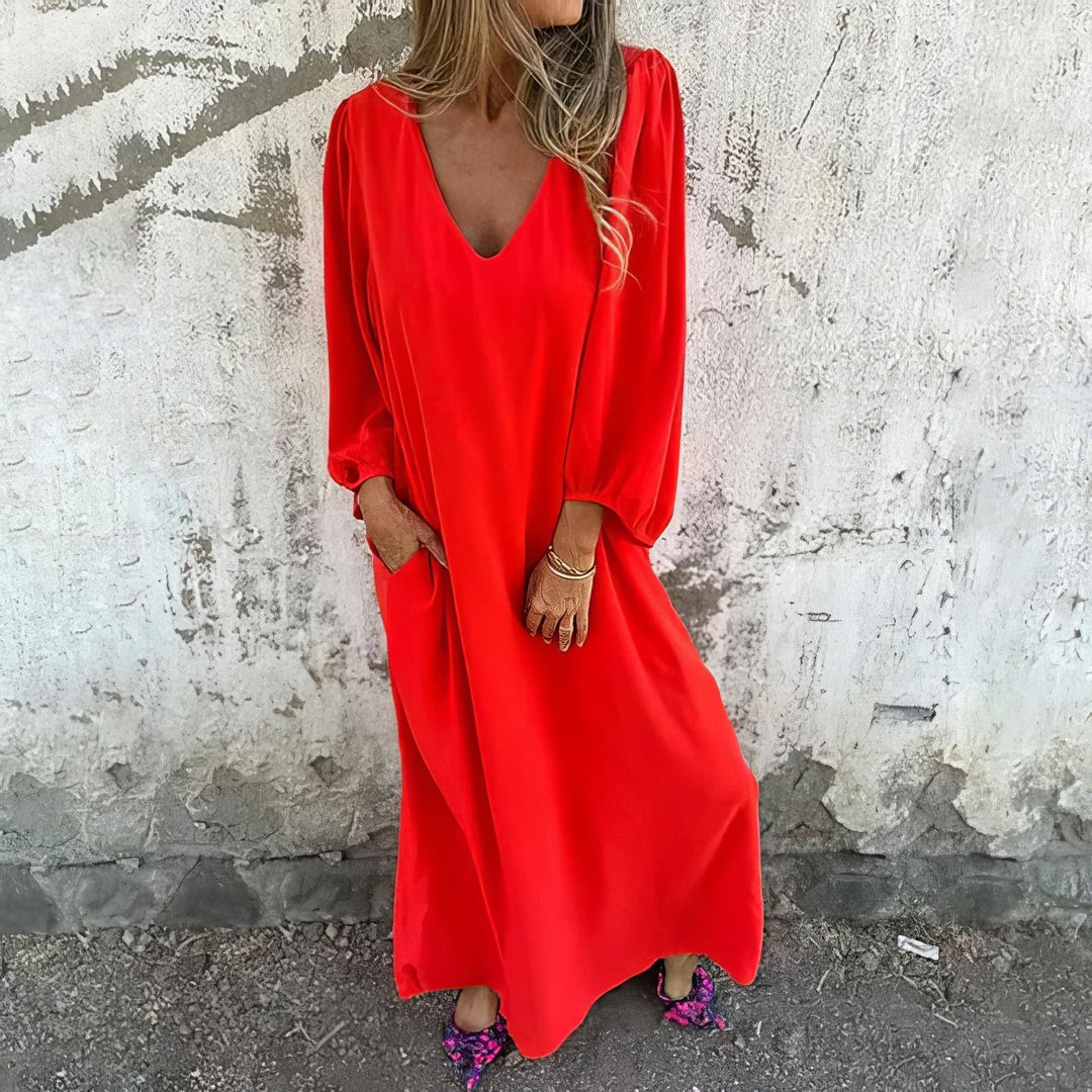 Duttini | Flowing Maxi Dress With Pockets for Effortless Elegance