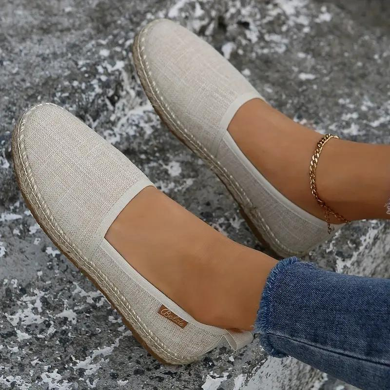 Duttini | Lightweight Slip On Espadrille Flats for Walking in Comfort