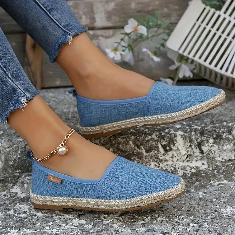 Duttini | Lightweight Slip On Espadrille Flats for Walking in Comfort