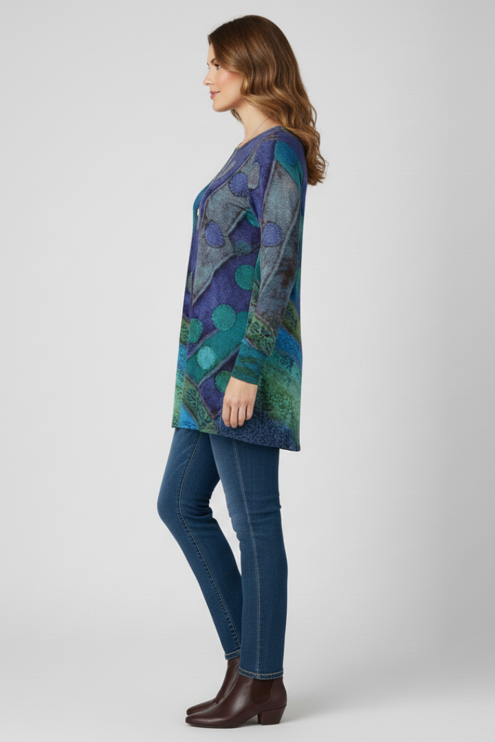 Duttini | Modern Patchwork Long Sleeve Tunic for Every Occasion