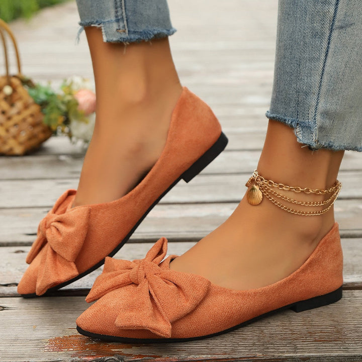 Duttini | Supportive Bow Detail Ballet Flats for All-Day Comfort