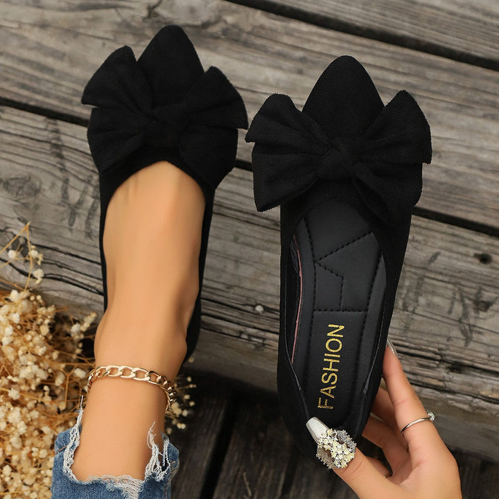 Duttini | Supportive Bow Detail Ballet Flats for All-Day Comfort