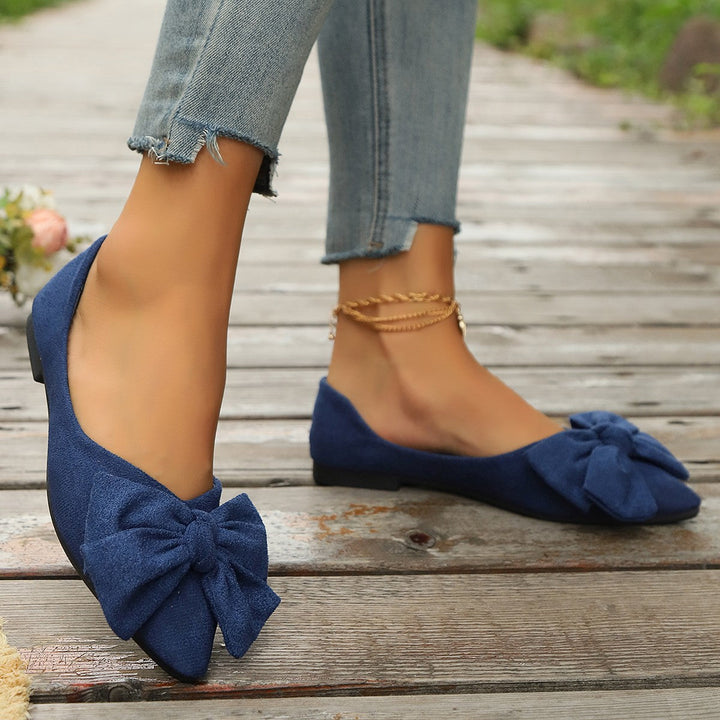 Duttini | Supportive Bow Detail Ballet Flats for All-Day Comfort