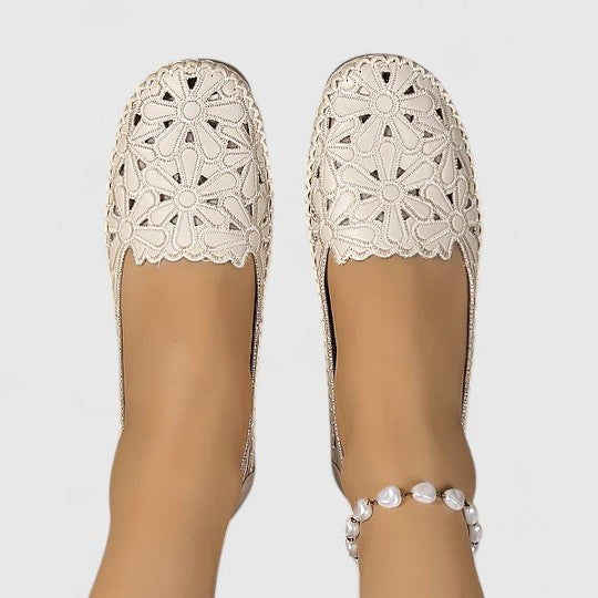 Duttini | Lightweight Perforated Slip On Flats for All-Day Comfort