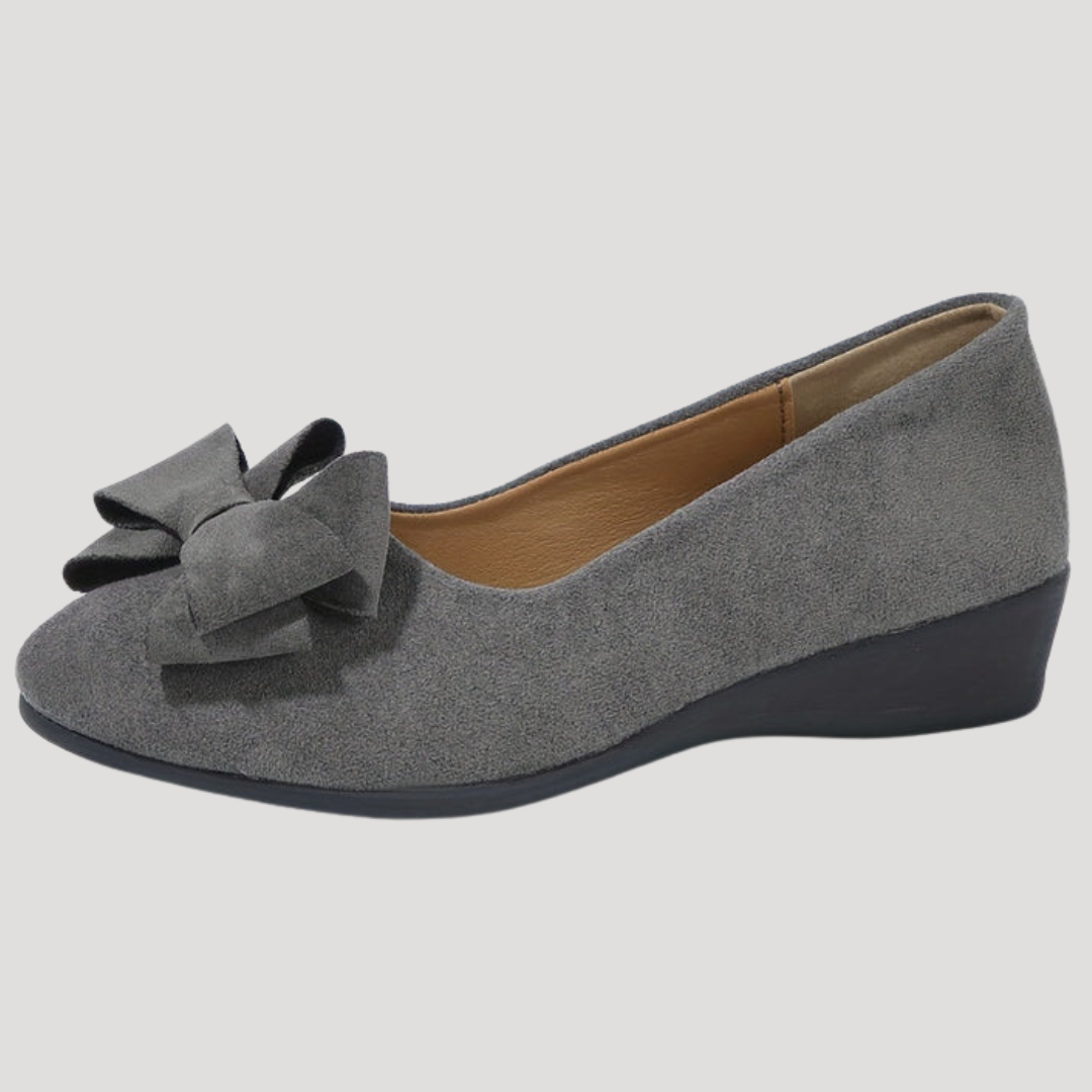 Duttini | Soft-Step Bow Wedge Flats for All-Day Comfort