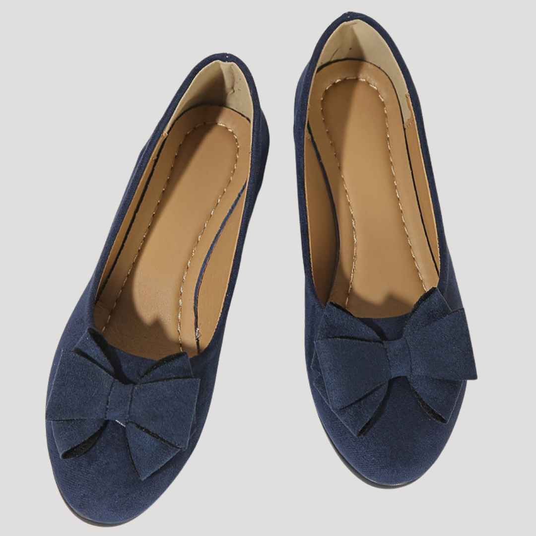Duttini | Soft-Step Bow Wedge Flats for All-Day Comfort