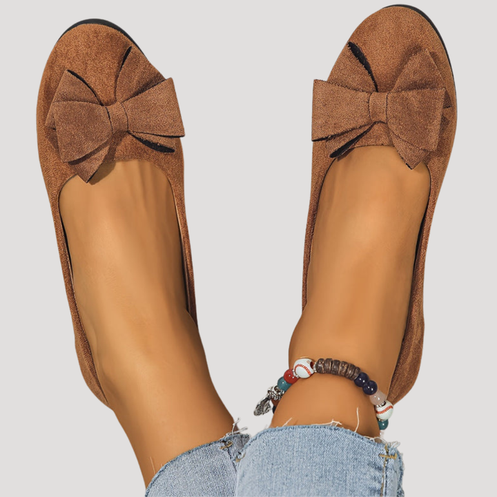 Duttini | Soft-Step Bow Wedge Flats for All-Day Comfort