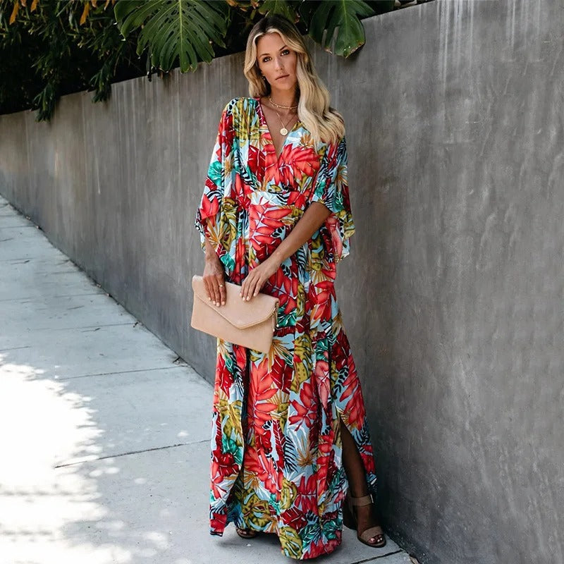 Duttini | Sculpted Wedding Guest Wrap Maxi Dress