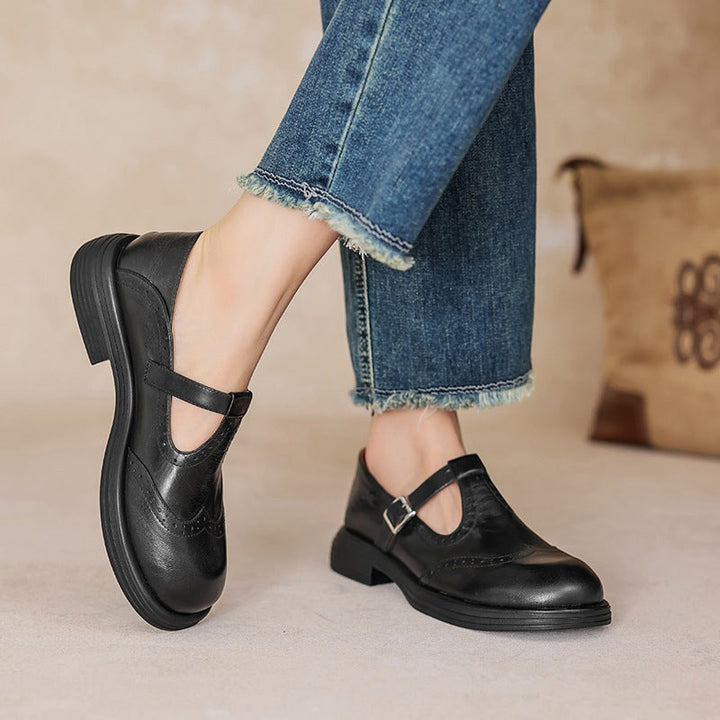 Duttini | Elegant Vegan Leather Mary Jane Sandal for All-Day Comfort