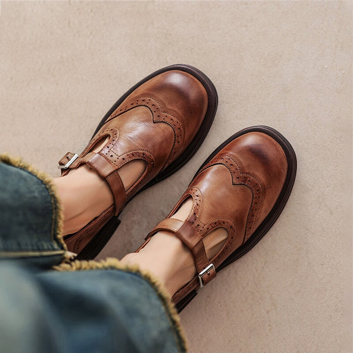 Duttini | Soft-Step Closed Toe With Buckle Strap for Walking in Comfort
