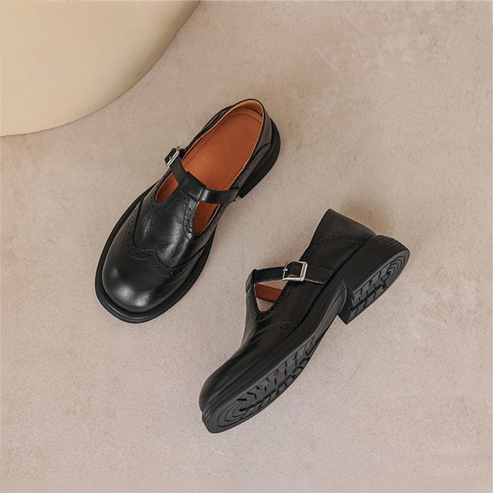 Duttini | Elegant Vegan Leather Mary Jane Sandal for All-Day Comfort