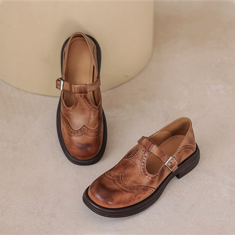 Duttini | Elegant Vegan Leather Mary Jane Sandal for All-Day Comfort