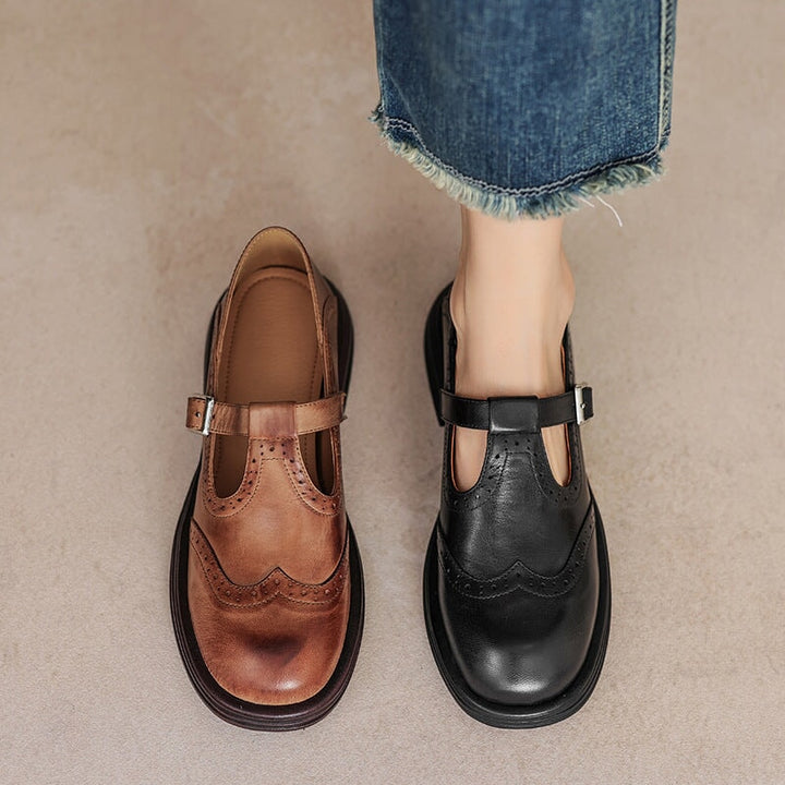 Duttini | Elegant Vegan Leather Mary Jane Sandal for All-Day Comfort
