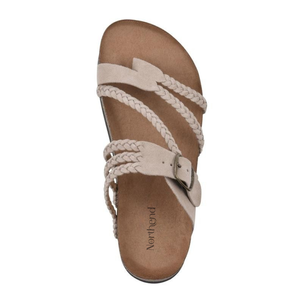 Duttini | Soft-Step Braided Buckle Sandals with a Comfort Fit
