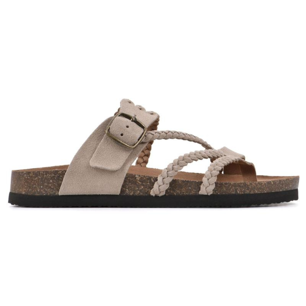 Duttini | Soft-Step Braided Buckle Sandals with a Comfort Fit