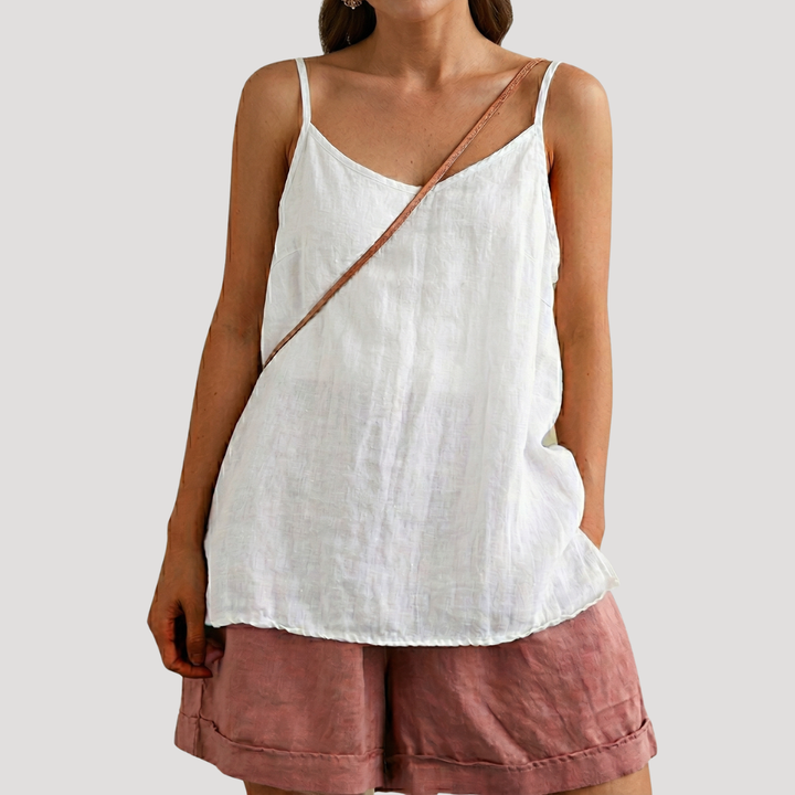 Duttini | Sculpted V-Neck Sleeveless Camisole for Effortless Elegance