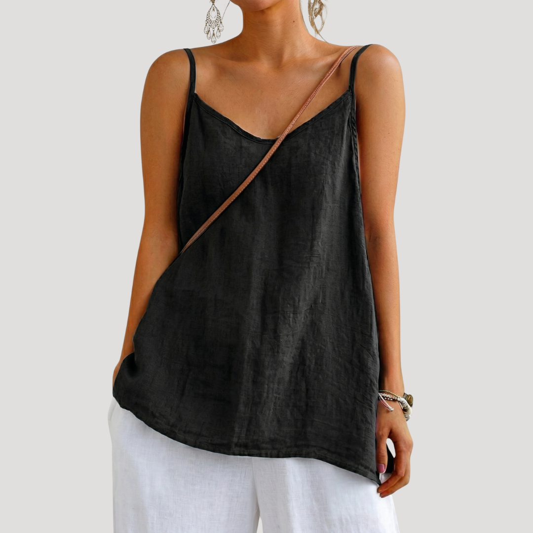 Duttini | Sculpted V-Neck Sleeveless Camisole for Effortless Elegance