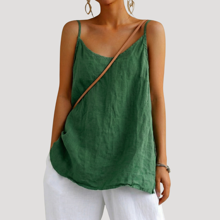 Duttini | Sculpted V-Neck Sleeveless Camisole for Effortless Elegance