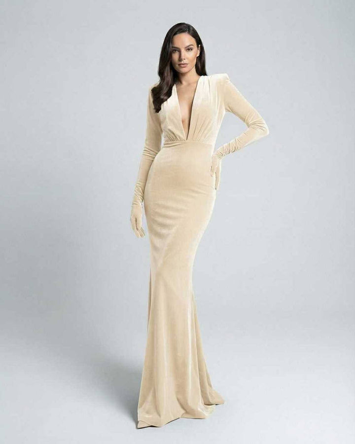 Duttini | Lightweight Fit and Flare Maxi Dress for Women in Sage Green