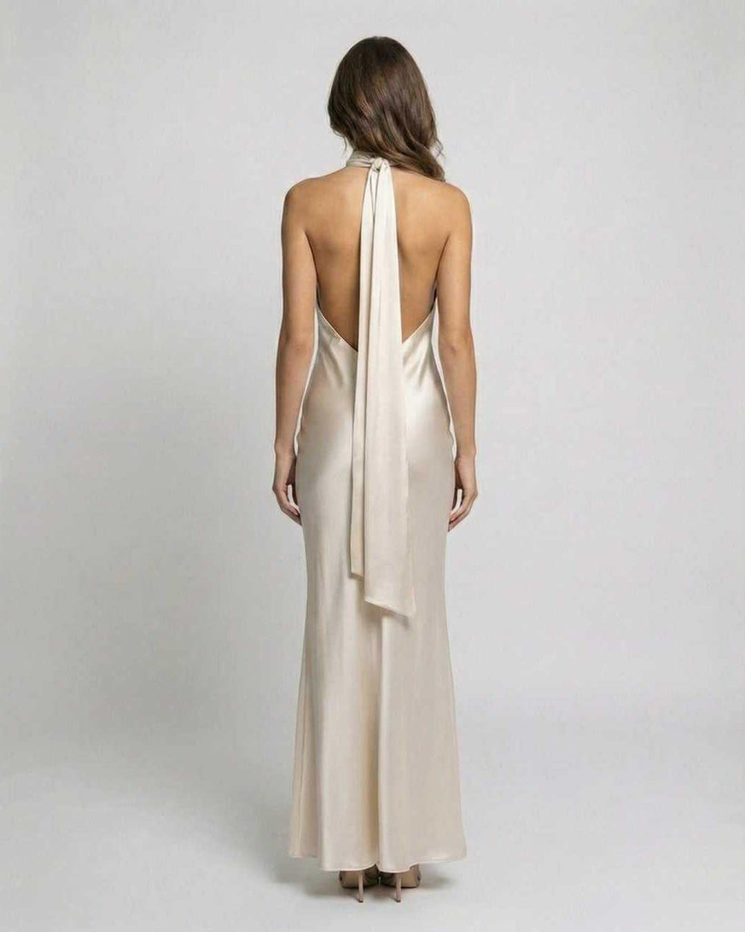 Duttini | Maxi Dress for Women in Lightweight Fabric, Relaxed Fit, Sage Green