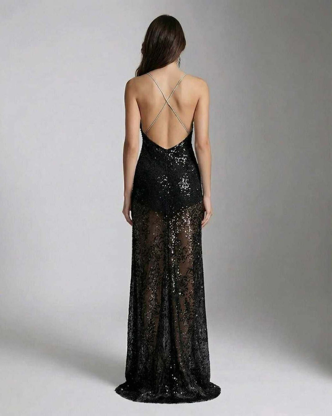Duttini | Black Maxi Dress for Women